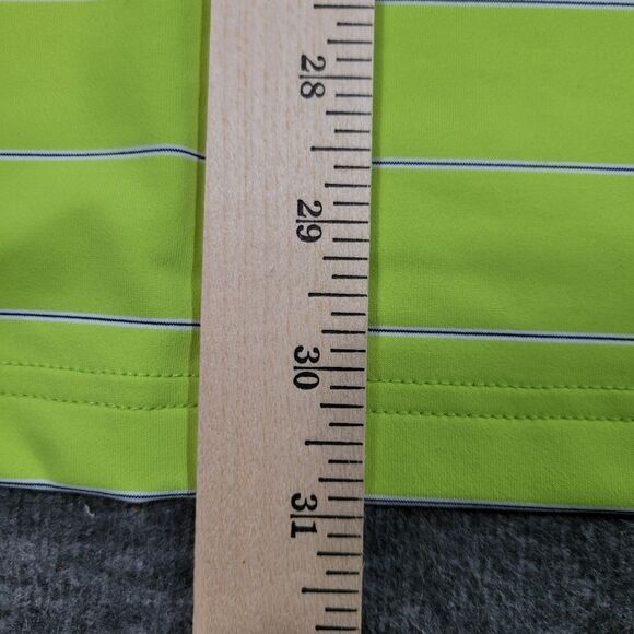 Bobby Jones X-h2o Mens Golf Polo Shirt Size M Green Mint julep Striped New Good - Picture 14 of 14